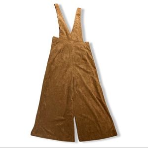 Faux suede jumpsuit